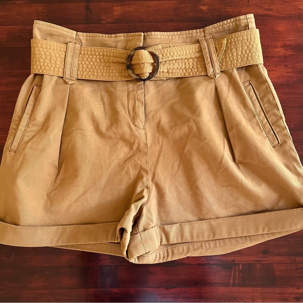 Sezane Rome Shorts Size 46 (US 14) Brown